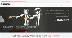 Desktop Screenshot of banksywallstickers.com